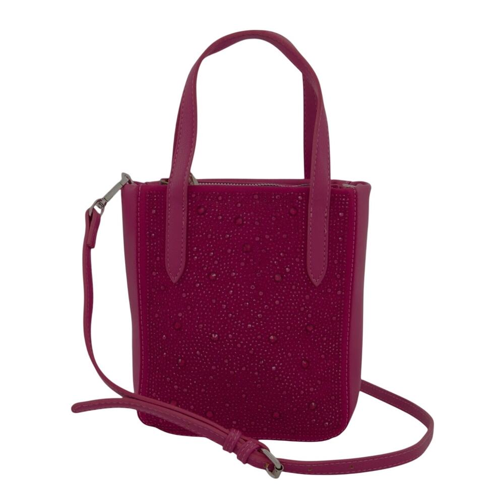 Betsy Johnson Women Embellished Cross Body Bag, Dark Fuchsia